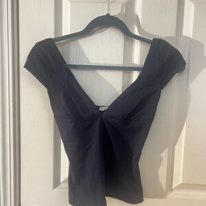 Free People Navy Dup Corset Cami